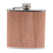 Real Wood Hip Flask - 304 Food Grade Stainless Steel Whisky Flask