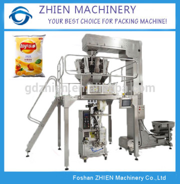 Automatic weighing snack food packaging machine