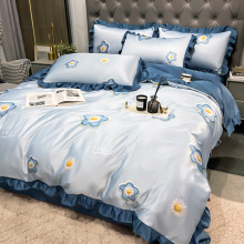 Lyocell -Betten gewaschene Lyozell -Quilt -Cover -Bettlaken Sets