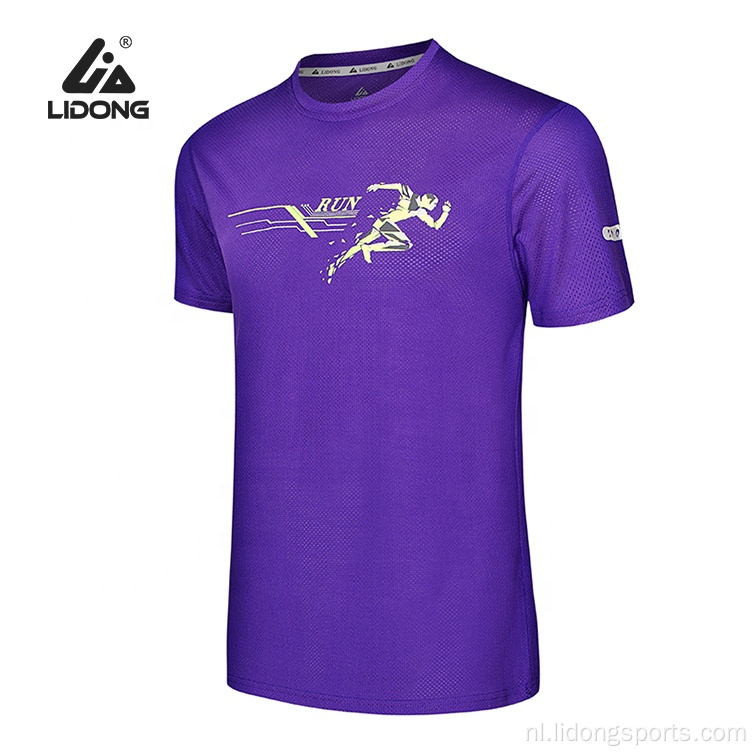 Lidong groothandel goedkoop hardlooppak gym t -shirt