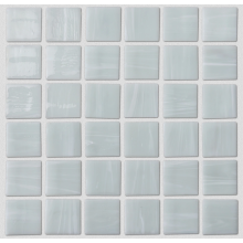 White Square Glass Mosaic Tile