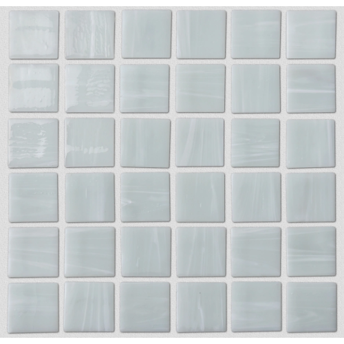 White Square Glass Mosaic Tile