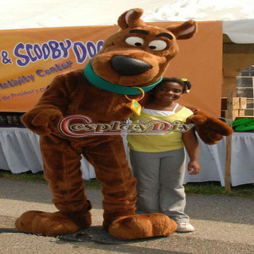 best-selling vivid plush Scooby Dog Mascot costume adult mascot costume