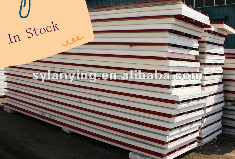 Thermo Steel Insulated panels eps sandwich panel width :50mm 75mm 100mm