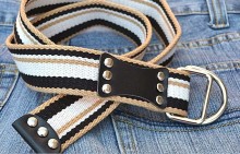 Fashion Woven Jeans studed belt