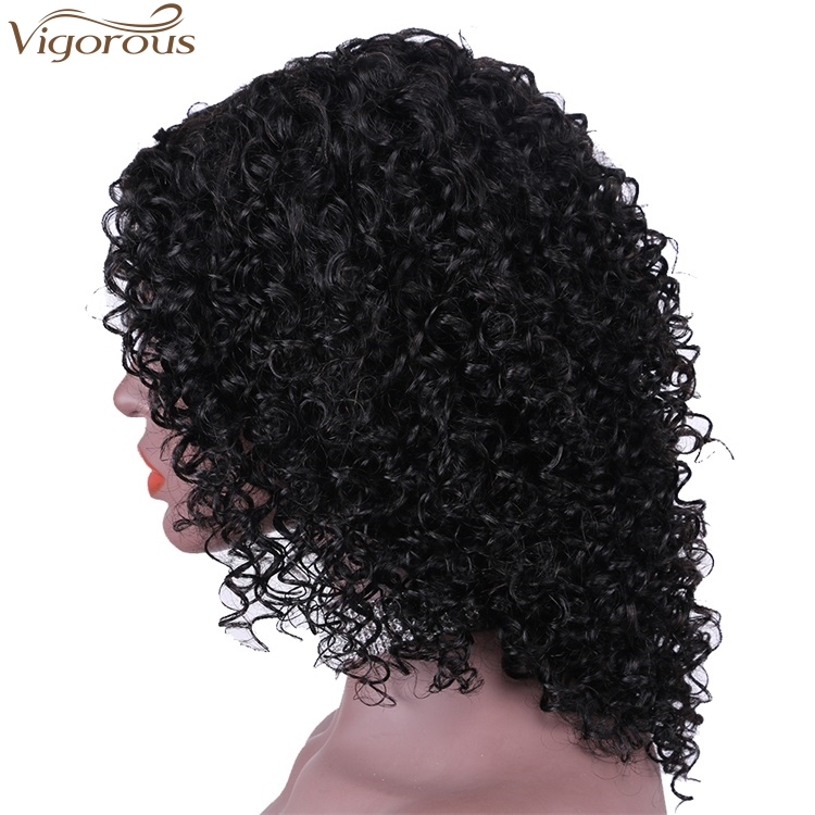 Vigorous Short Curly Human Hair Wigs Afro Kinky Curly Human Hair Wigs Deep Wave Real Human Hair Wigs For Women