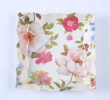 pattern wave square serving tray