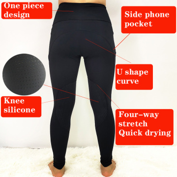 Custom Horse Half Seat Knee Silicone Breeches