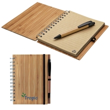 Customized Eco-Friendly Bamboo Notebook and Pen Gift Set