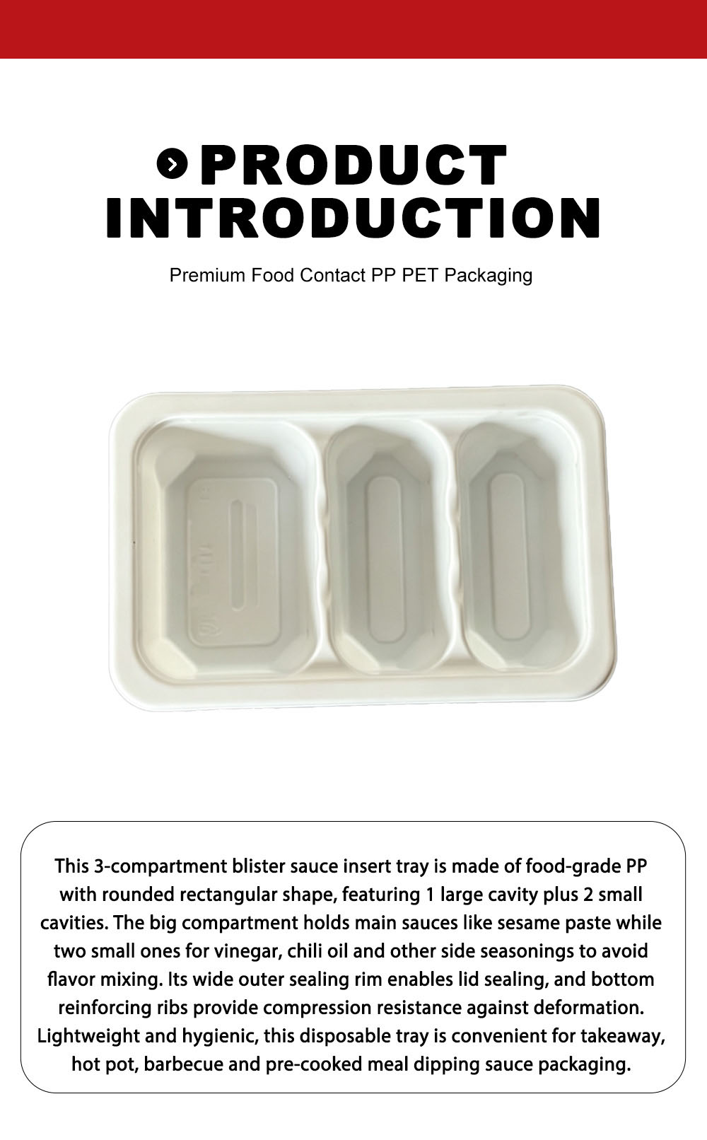 Лоток для блистерной вставки с 3 отделениями X 3 Compartment Blister Insert Tray X