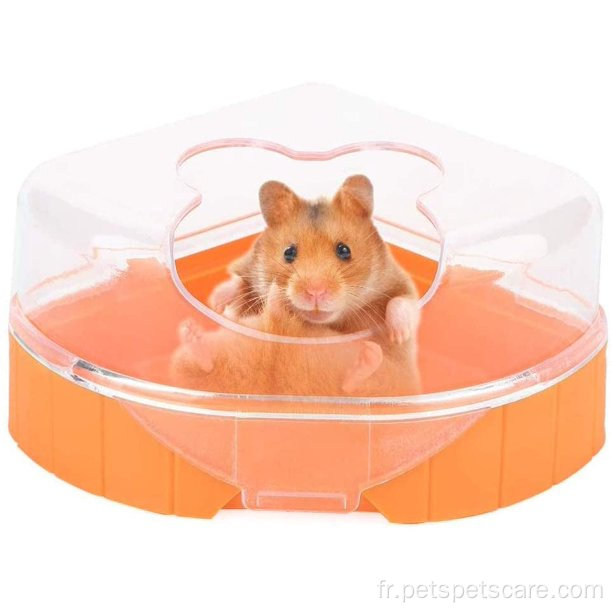 Hamster pour animaux de bain salle de bain toilettes en plastique salle de bain hamster