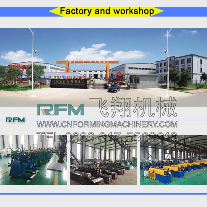 Construction Building Material Touch screen hat sheet metal steel frame profile c channel roll forming machine