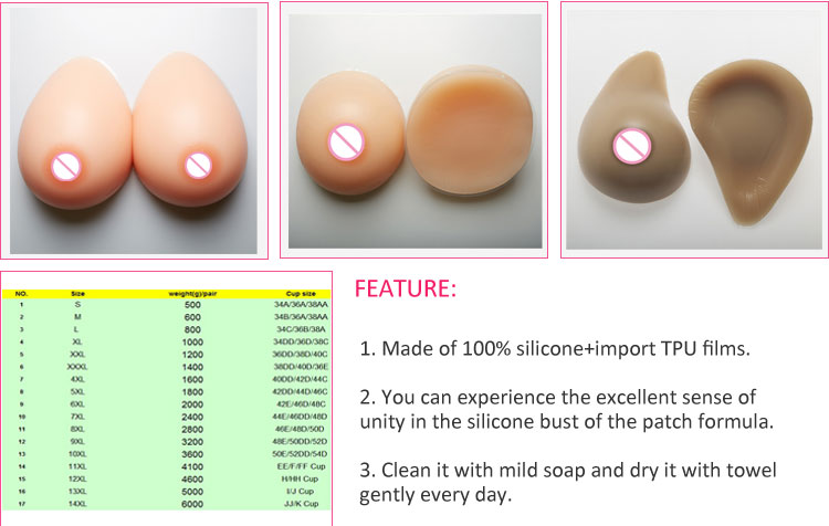 Silicone Breast Forms For Crossdresser Fake Boobs False Breasts