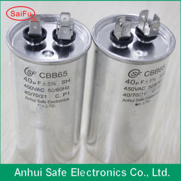 Cbb65 10UF to 120UF 250VAC 450VAC 550VAC Capacitor AC Run Capasitor Manufacturer