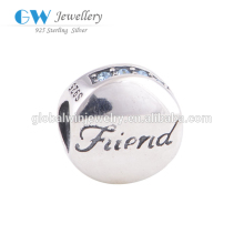 925 Sterling Silver Jewelry Friendship Gift Bead Hot Sell Charm
