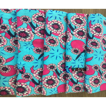 Soft Flower Woven 100% Rayon Printed Fabric