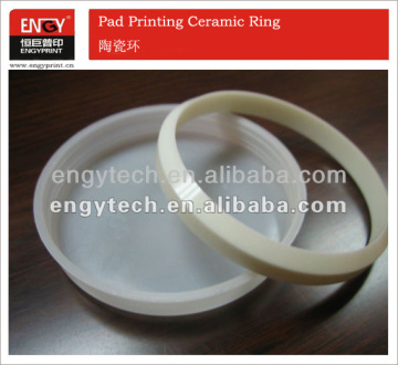 Hard wearing white ceramic rings for pad printer ink cup