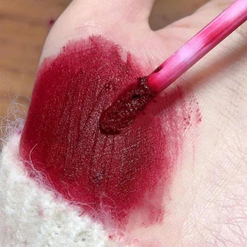 Gloss a bordo privo di marchio privato cosmetici lucidalabbra pigmento argillino argilla liquido rossetto rossetto