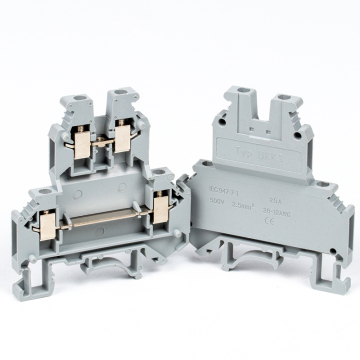 CHFRPU UKK3 Double-Layer DIN Rail Terminal Block