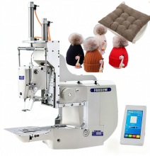 Heavy Duty Pompom Attaching Bartacking Sewing Machine