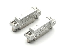 DVI Connector Right Angle DIP Female White 29P