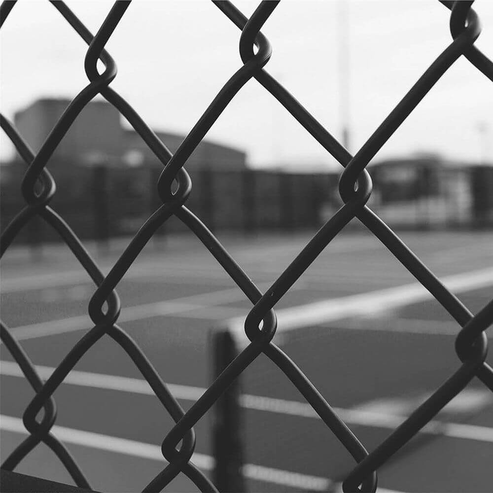 boundary wall chain link fence