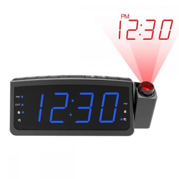 Projection Radio Clock Speaker Creative Digital Clock LED Display with Dual USB Alarm Clock