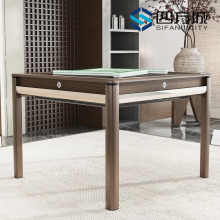 Modern Mahjong Machine with Elegant Wood Design
