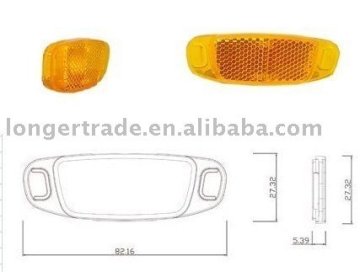 Bicycle spoke reflector