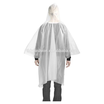Transparent Emergency Plastc Disposable Raincoat
