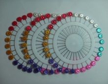 Nickel Plated Steel Plastic Head Pin Florist Pin With Pin Metal Stems