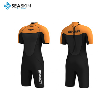 Seaskin Summer Shorty Neoprene Diving Wetsuit untuk Pria