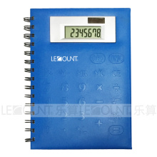 Kleine Größe 8-stellige Notebook-Rechner mit PVC-Frontabdeckung (LC563C)