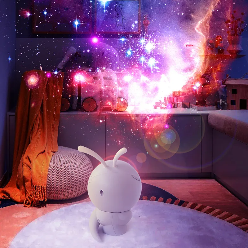 Decorative Rechargeable Alien Galaxy Projector Light for Room Ambiance