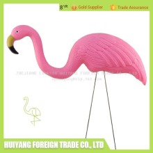 plastic pink flamingo for lawn ornament and garden decoration