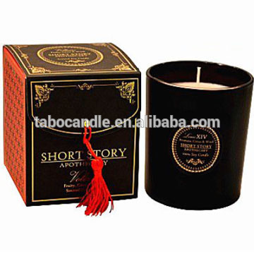 luxury scented candle with gift box/wax candle with paper box