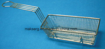 Rectangle Steel Fry Basket with Handle