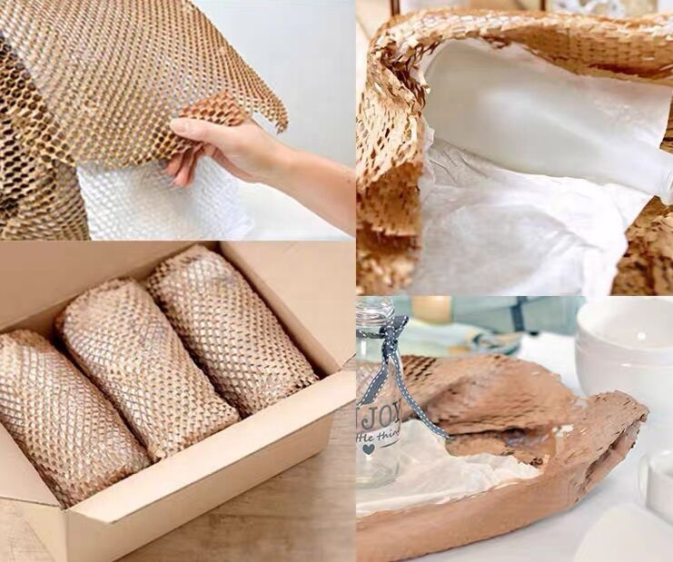 The Amazon Top Sales Honeycomb Cushioning Kraft Wrapping Paper For Packing