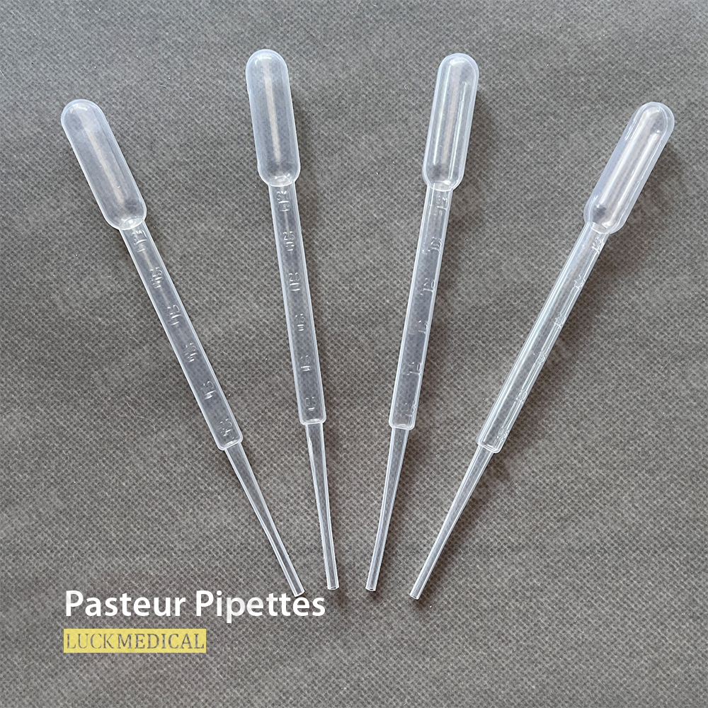 Vrac de pipette de pasteur en plastique