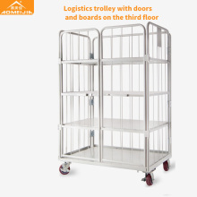 Three Side Storage Logistic Trolley with Door