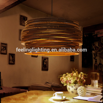 Contemporary restaurant E27 carton hanging chandelier light wholesale price china supplier