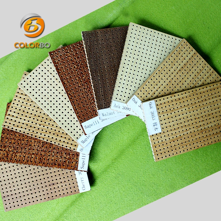 2019 Trending Products Timber Wood Wooden Perforated Acoustic Wall Decoration Panel