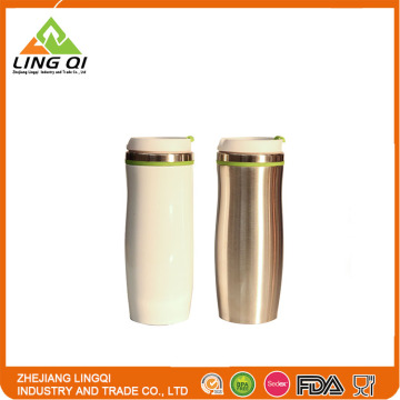 420ml double wall stainless steel auto coffee mug