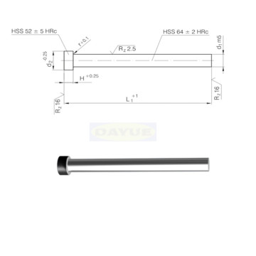 Mesin punch presisi ISO 8020 Cutting punch