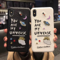 เย็บปักถักร้อยเคสโทรศัพท์มือถือ Patch Planet หนังหรูหรา