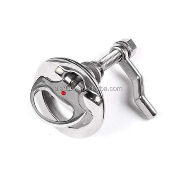 316 Stainless Steel Polished Lift Handle Turning Lock for Marine Mountings