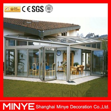 exterior folding door with glass ,aluminum frame glass folding doors