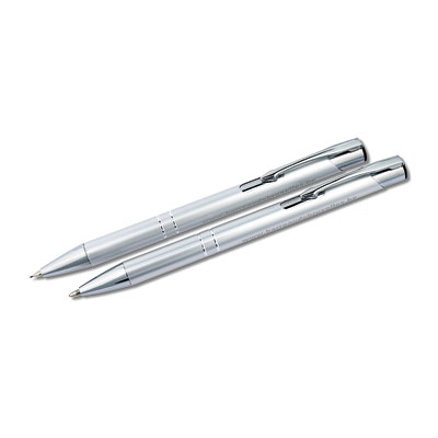 silver pen and pencil set