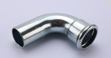 carbon M Profile Press elbow with plain end