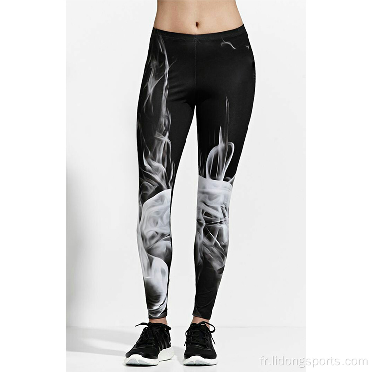 Pantalons de fitness de longueur de longueur personnalisés Leggings de gymnase actifs